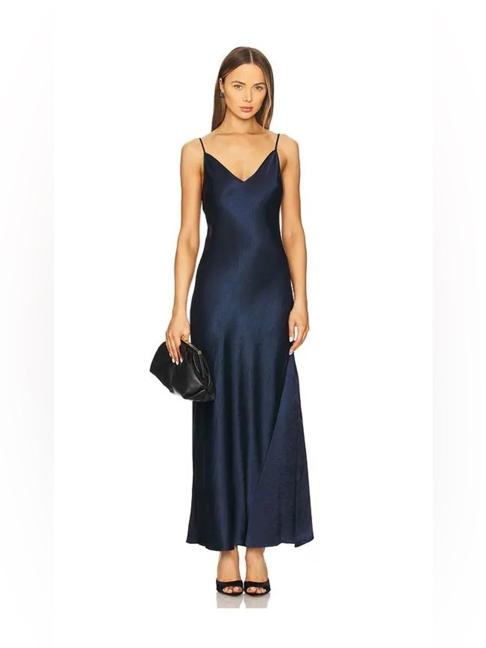 ALL SAINTS NEO DRESS SLIP Sz: Small Navy and Black